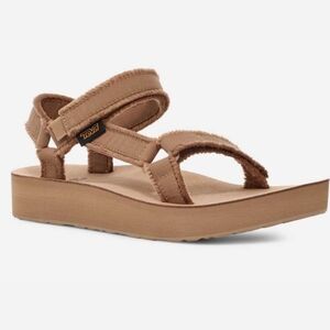 TEVA MIDFORM UNIVERSAL CANVAS SANDAL SZ 6 WOMENS